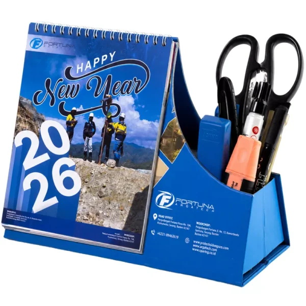 Kalender Meja Custom