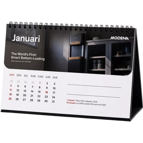 Kalender Meja Ukuran A5 + Cover Amplop (1)