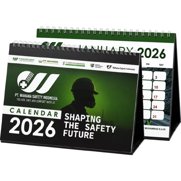 Kalender Meja Ukuran A5 Cover Laminasi (2)